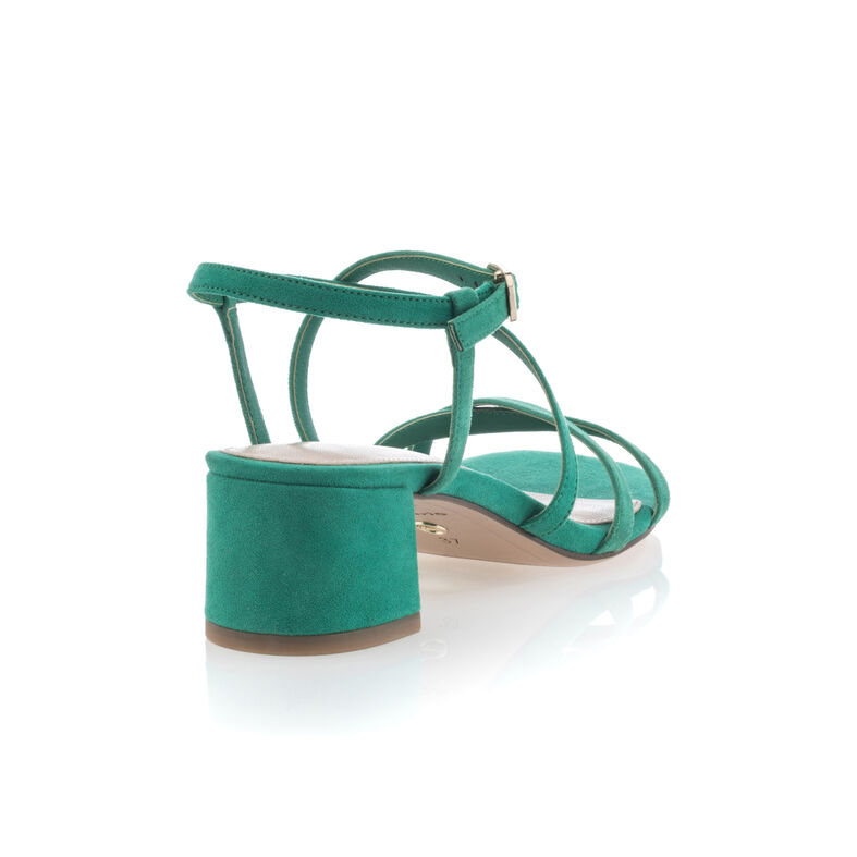 Grüne Damensandalen / Zehenfreie Schuhe