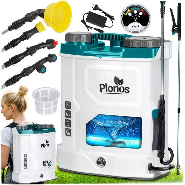 Pulvérisateur à batterie avec mélangeur - JANSHOP - Plonos PL-603 - 16L - Mélangeur intégré - Autonomie 9h