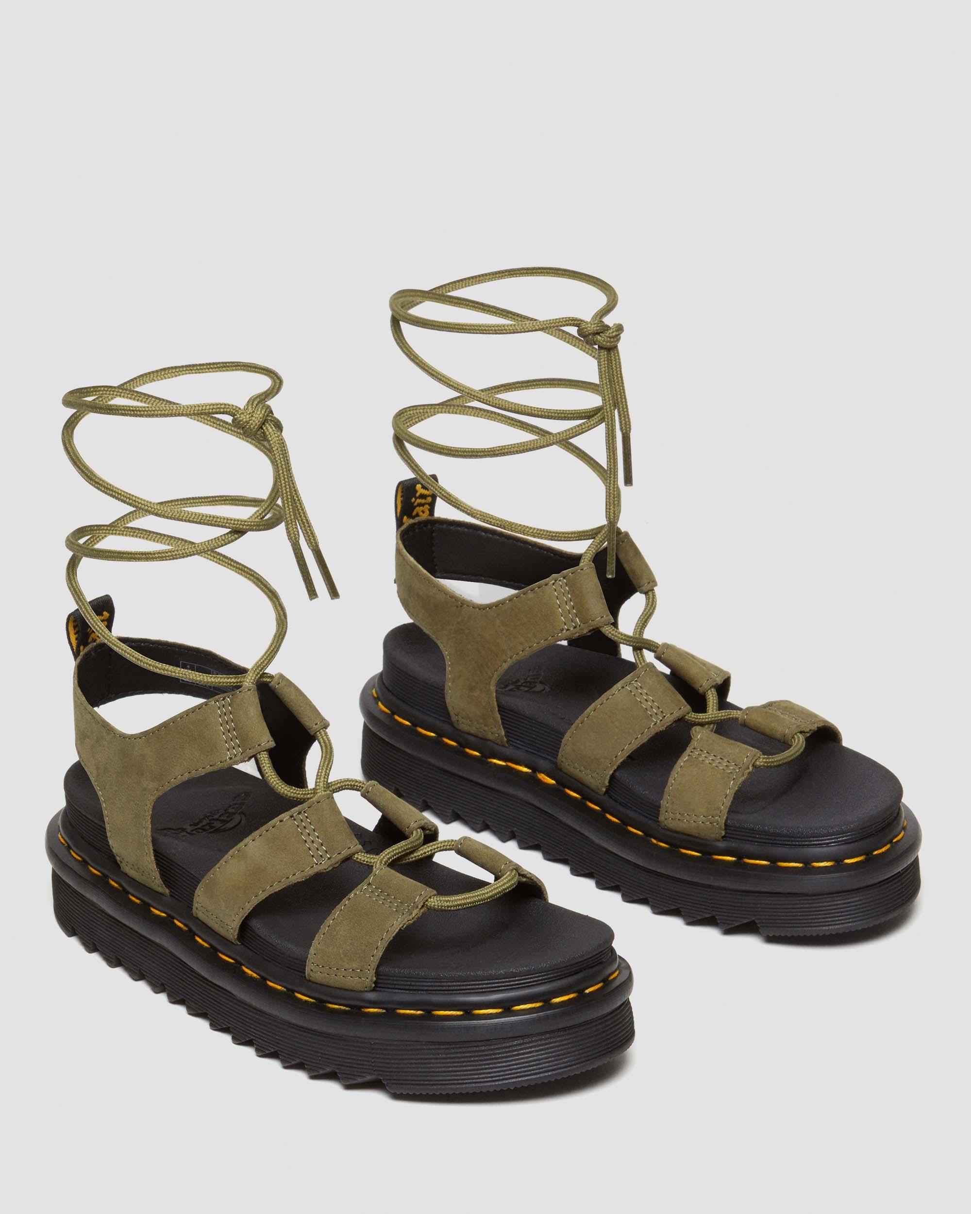 Nartilla Tumbled Nubuck Leder Gladiatorsandalen
