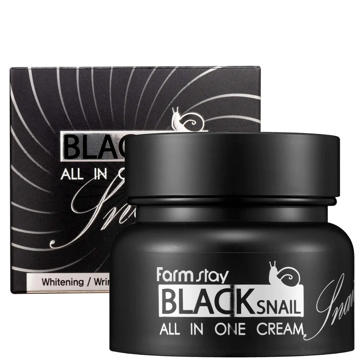 Farmstay Black Snail Odżywczy krem do twarzy z ekstraktem ze śluzu ślimaka