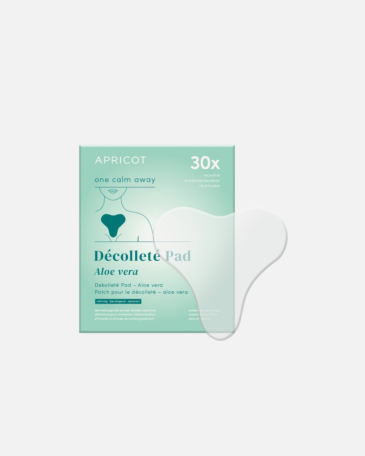 Apricot Décolleté Care daugkartinė dekoltė pagalvėlė su alavijais – 1 g