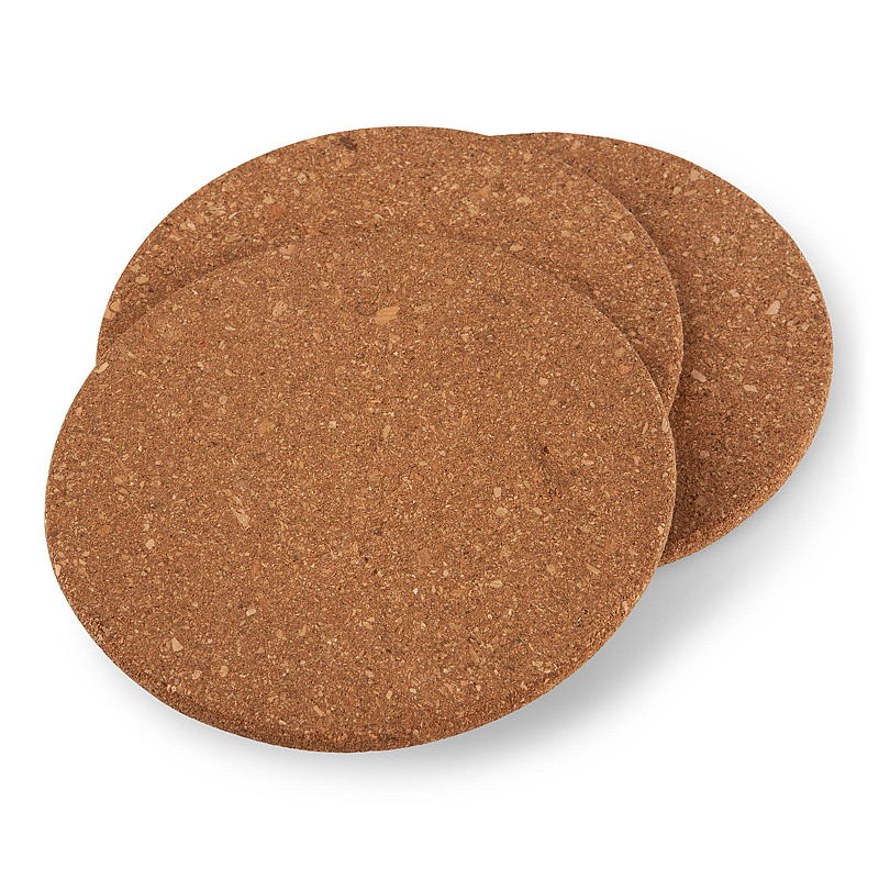 Keittiön patalappu, 3 kpl, halkaisija 19 cm, korkkia