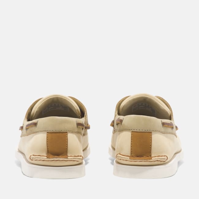 Scarpa da Barca in Pelle Classic da Uomo in                giallo chiaro