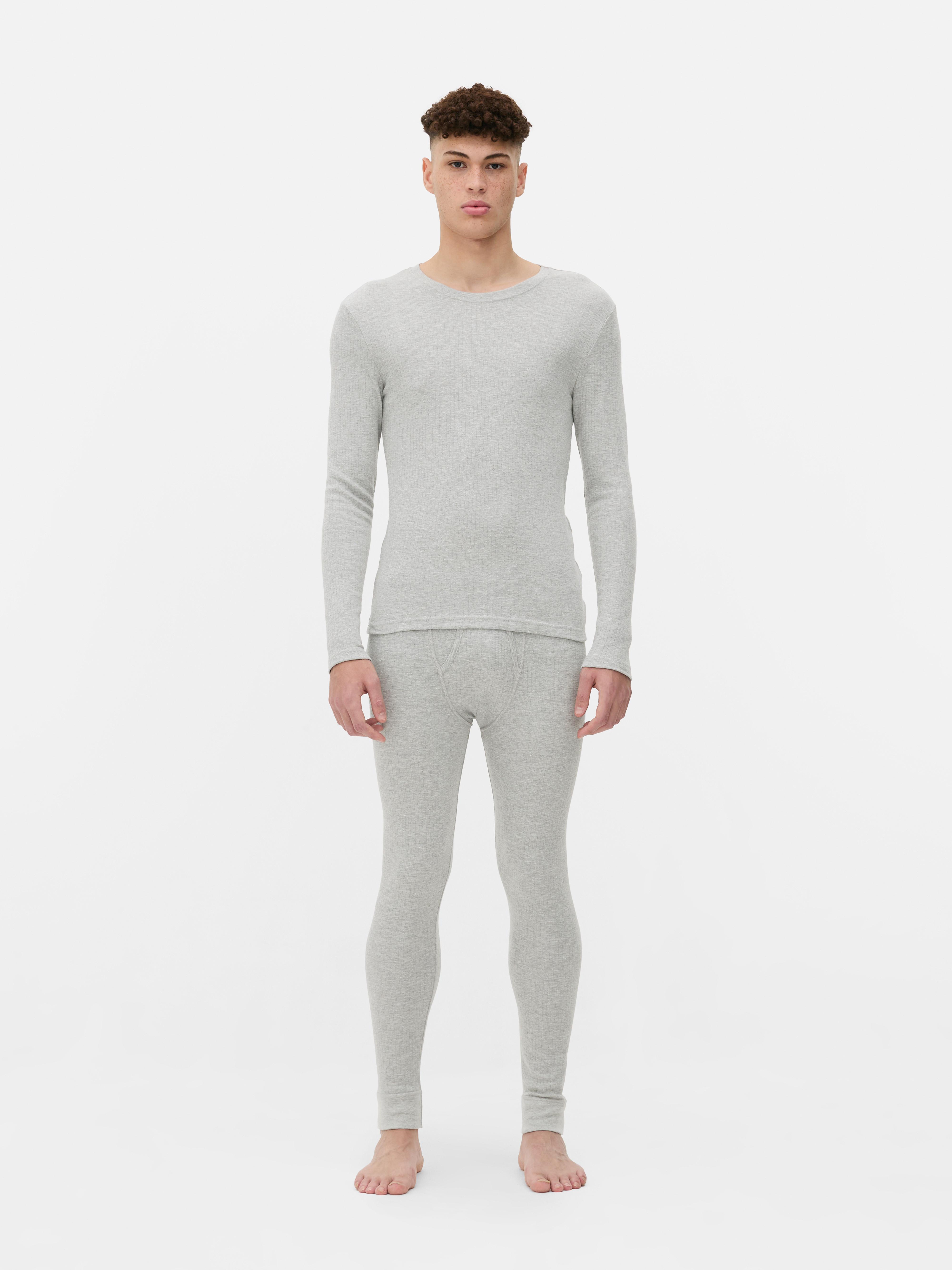 Gebürstetes, langärmeliges Thermoshirt mit Rundhalsausschnitt, langen Ärmeln und angerauter Oberfläche