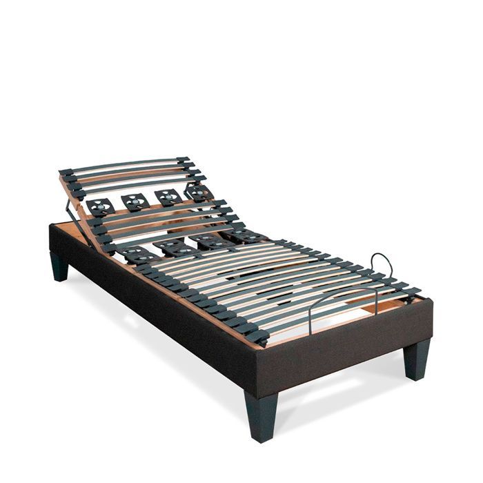 Base de cama eléctrica Rochereau de 80x200 cm con láminas y soportes.