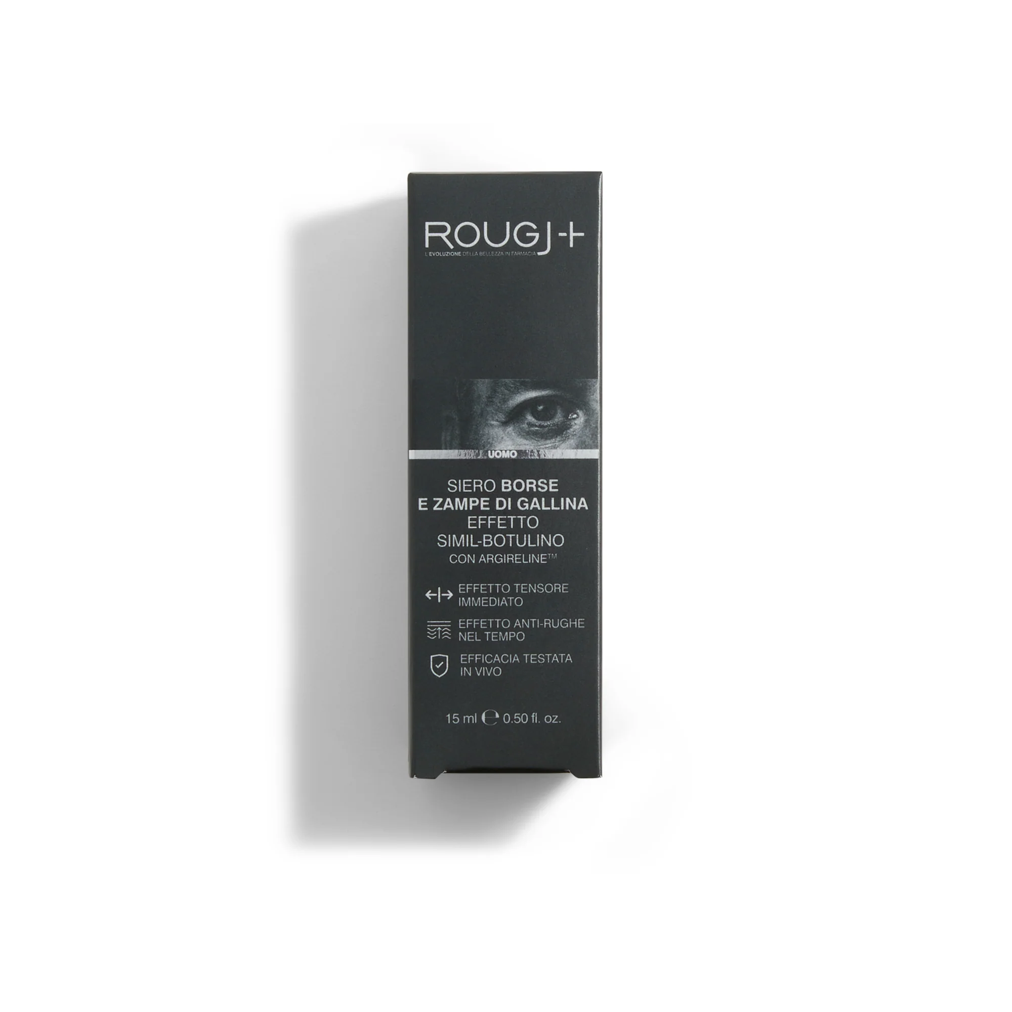Smart Filler Uomo Siero Borse e Zampe di gallina - Effetto Simil-Botulino - Crema contorno occhi antirughe, Tratt.anti borse e occhiaie