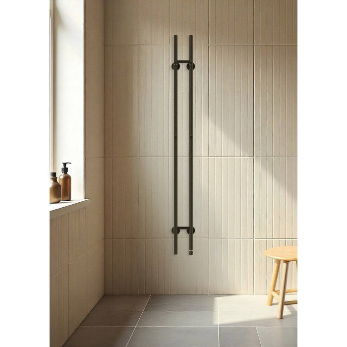 Scaldasalviette elettrico - Create - Design verticale - 60W/120W - Acciaio inossidabile