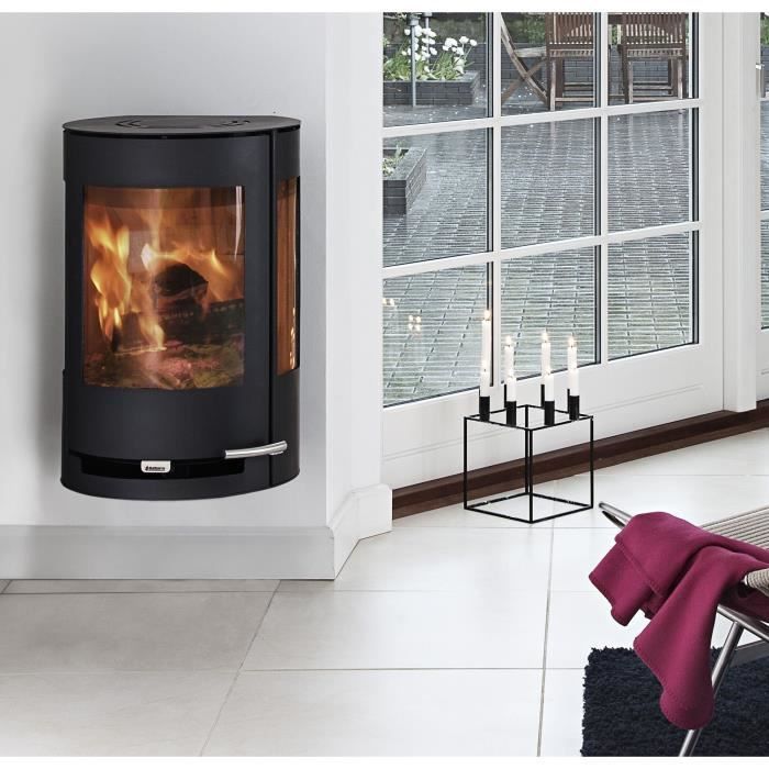 Poêle à bois suspendu - ADURO 9.4 - 50295 - 6 KW - Noir