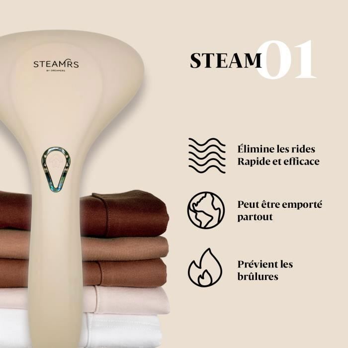 STEAMRS - Vaporizador de roupas potente e luxuoso - Vaporizador de roupas portátil - Areia