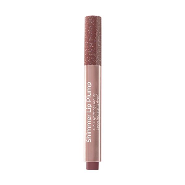 MCoBeauty bleščeči vlažilni lak za ustnice Shimmer Lip Plump Chilli Dusty Rose 4-v-1<br>2g