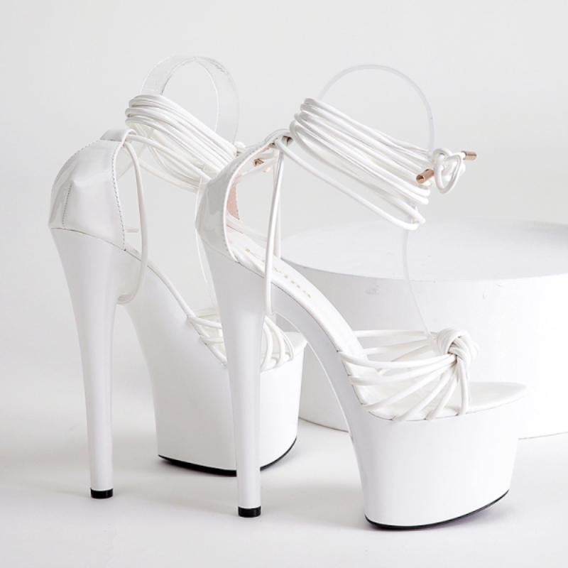 Fashion new Women High Heels Sandals Glass with sandals lady Fine with high heeled sandals large