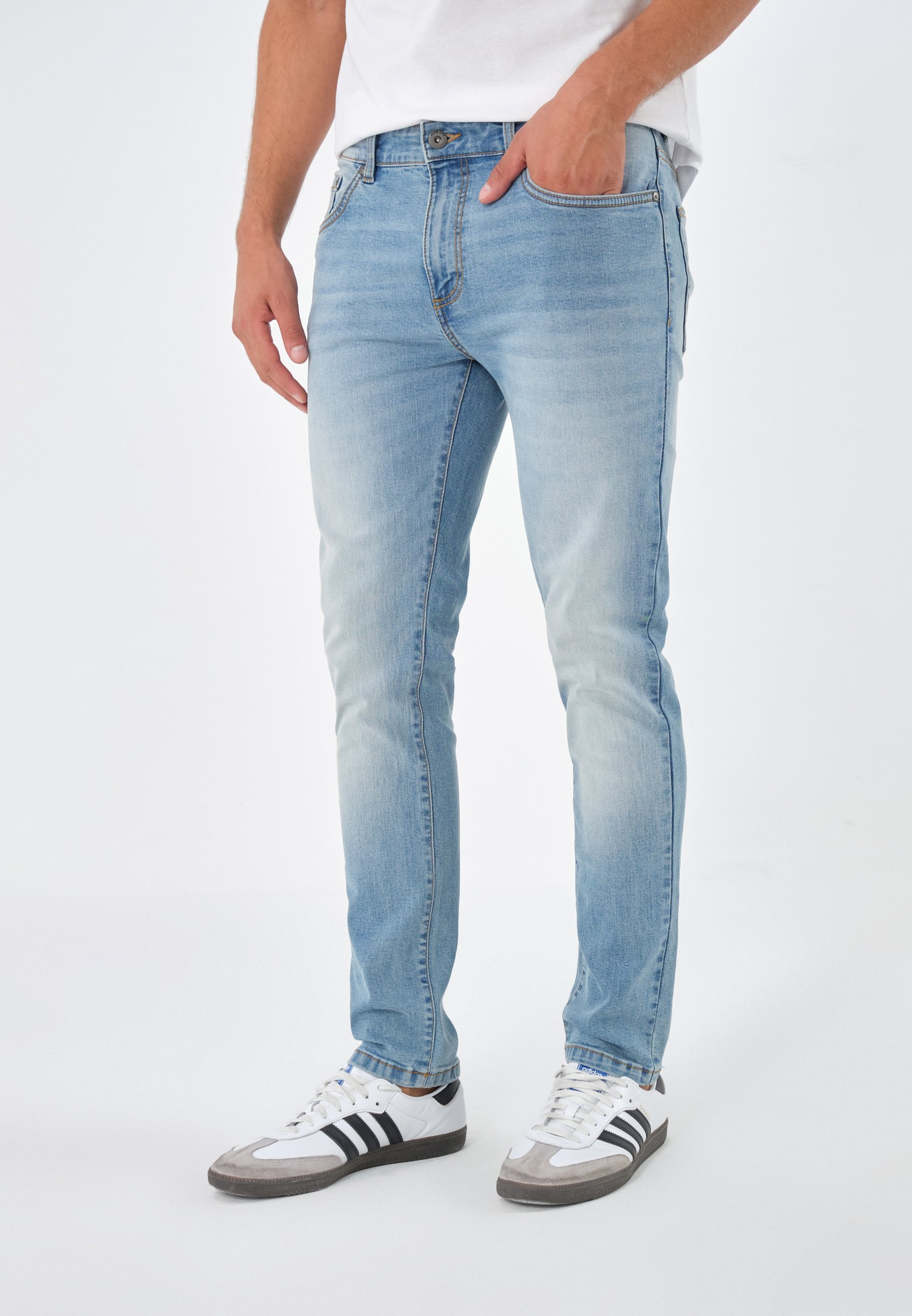 Pier One Slim fit džinsi - gaiši zili