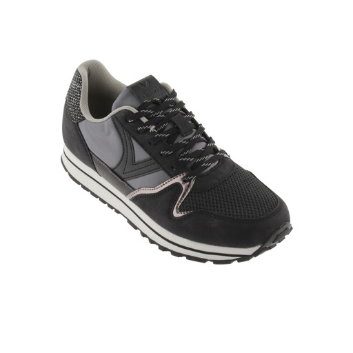 Zapatillas Victoria Cometa Multimaterial Con Piezas Metalizadas