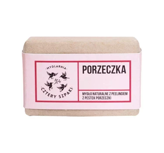 Mydlarnia Cztery Szpaki porzeczka mydło naturalne z peelingiem 110g