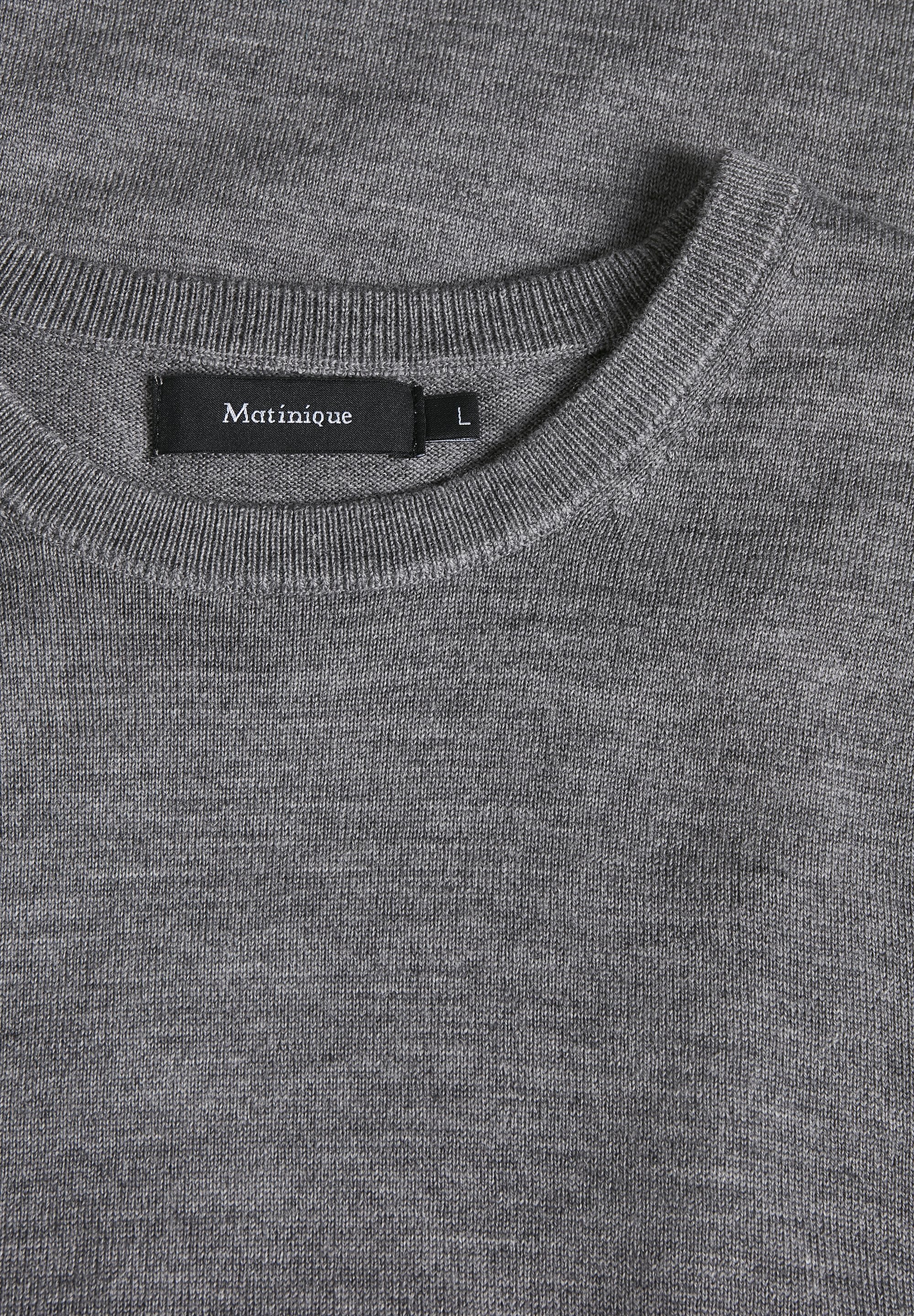 Matinique MARGRATE - Sveter - sivý melanž