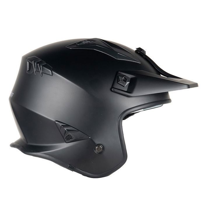 Casco da moto jet MOTOBLOUZ HADES con visiera parasole | Omologato ECE 22.06 | Nero opaco | Casco per scooter MOTOBLOUZ