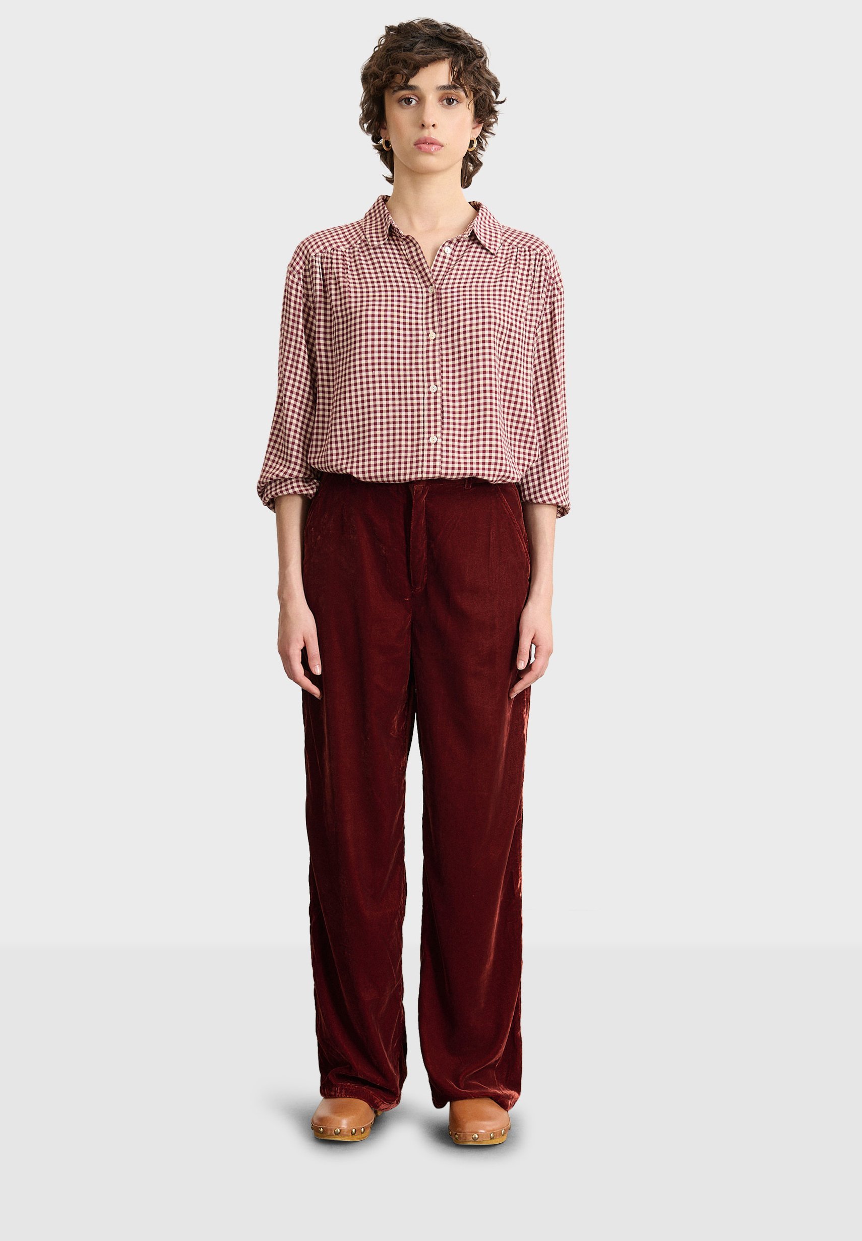 Pantaloni Garance Paris SLACKS KLAYA - bordeaux