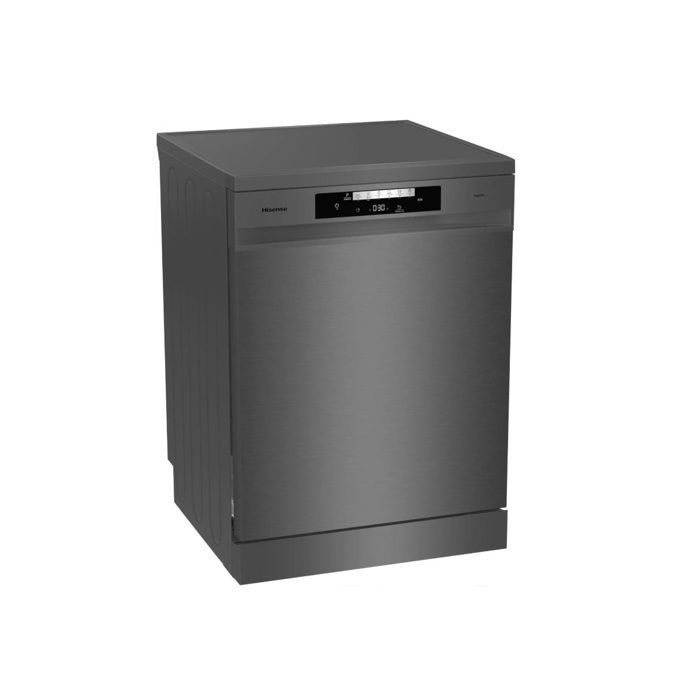 Lavavajillas independiente Hisense HS642D90B, con capacidad para 14 servicios.