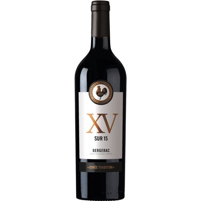 Xv Sur 15 Cuvée Tradition 2020 AOP Bergerac - Vin rouge du Sud Ouest x6
