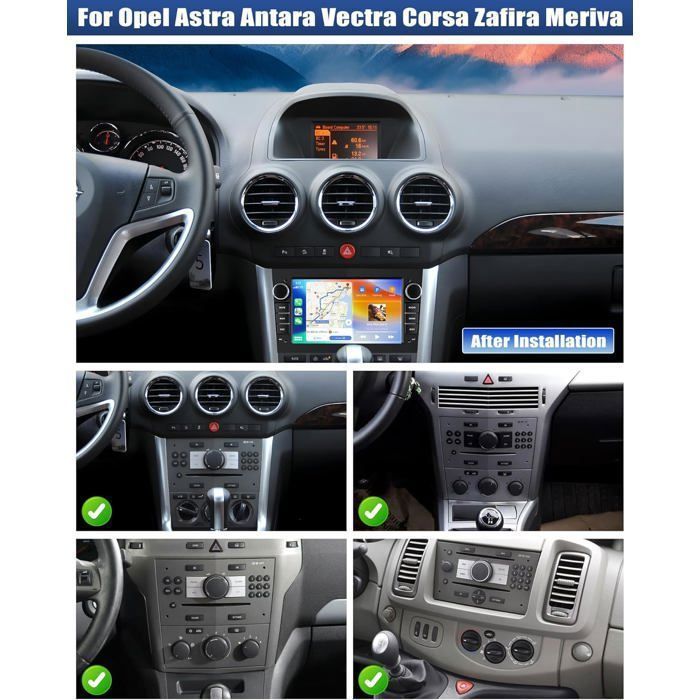 Radio de coche Hikity Android 13 para Opel (Astra/Antara/Vectra/Corsa/Zafira) - 7