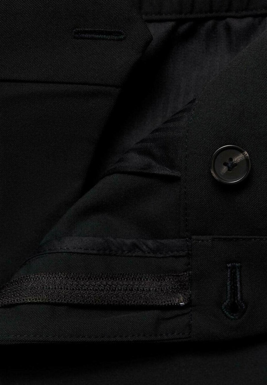 Mango STRETCH - Chino püksid - mustad
