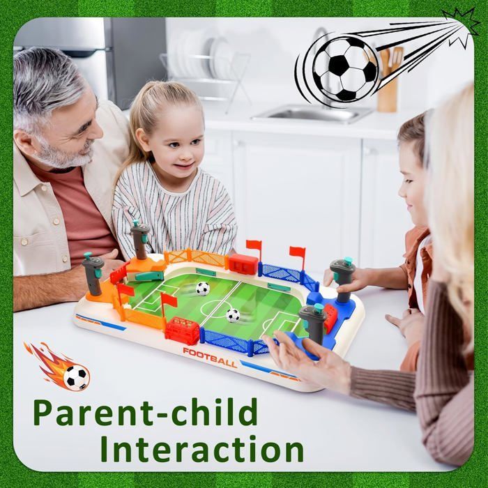 Mini mesa de futbolín para niños y adultos, juegos de mesa para niños de 4 a 10 años, juguete de futbolín de regalo para niños de 4 a 11 años - Juego de fútbol familiar
