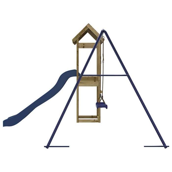 vidaXL Aire de jeux d'extérieur bois de pin imprégné, ensemble de jeu, ensemble de jeu en bois, ensemble de terrain de jeu 3155857