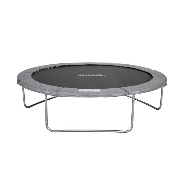 Round trampoline Ø 305cm grey with safety net - Mars - 3m 300cm garden trampoline | PRO quality. | EU standards
