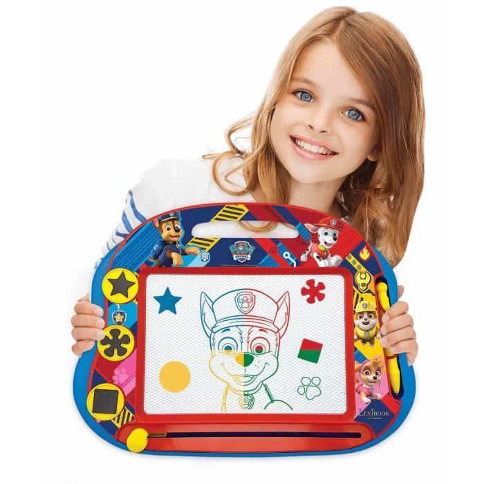 Lavagna magica da disegno Paw Patrol, formato A5, con accessori magnetici per disegnare a colori - LEXIBOOK