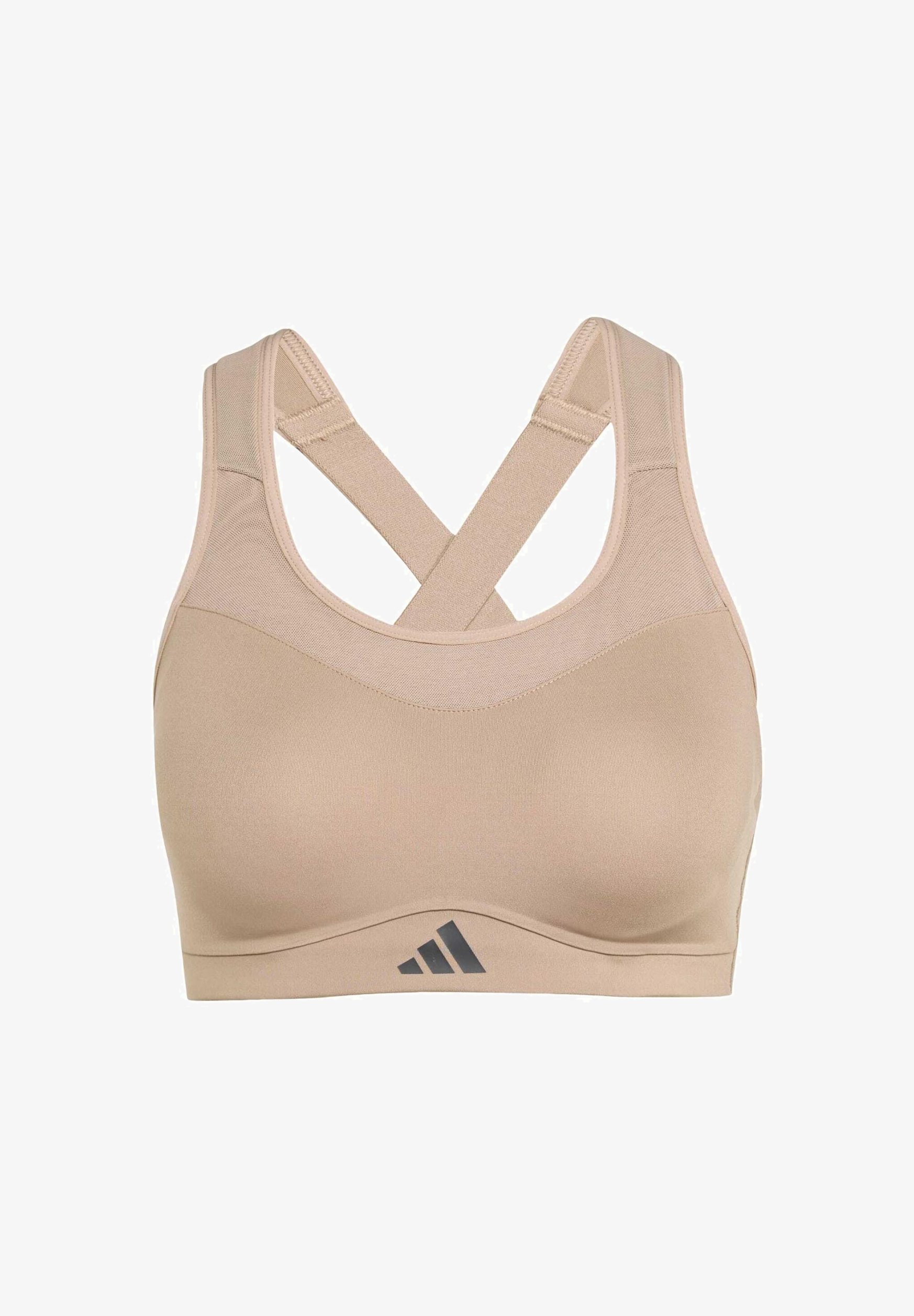 adidas Performance BRA - High support sports bra - chalky brown