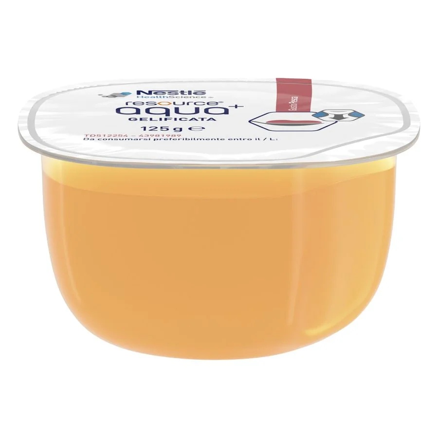 NESTLÉ Resource perzikgelwater 4 x 125 g voor slikproblemen