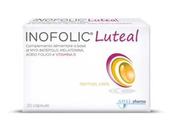LO.LI.PHARMA Inofolic Luteal Myo-Inositol Complément alimentaire 20 capsules molles