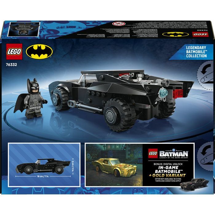 LEGO DC Batman 76332 La Batmobile de The Batman - Jeu de Construction dès 9 ans - Voiture