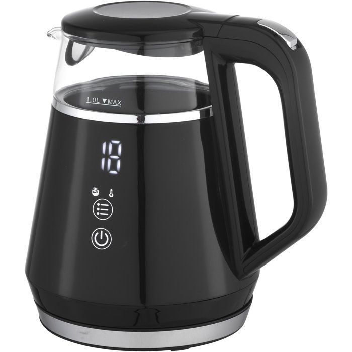 Hervidor digital - LIVOO - DOD212N - 1100 W - 1 L - Base giratoria de 360° - Negro