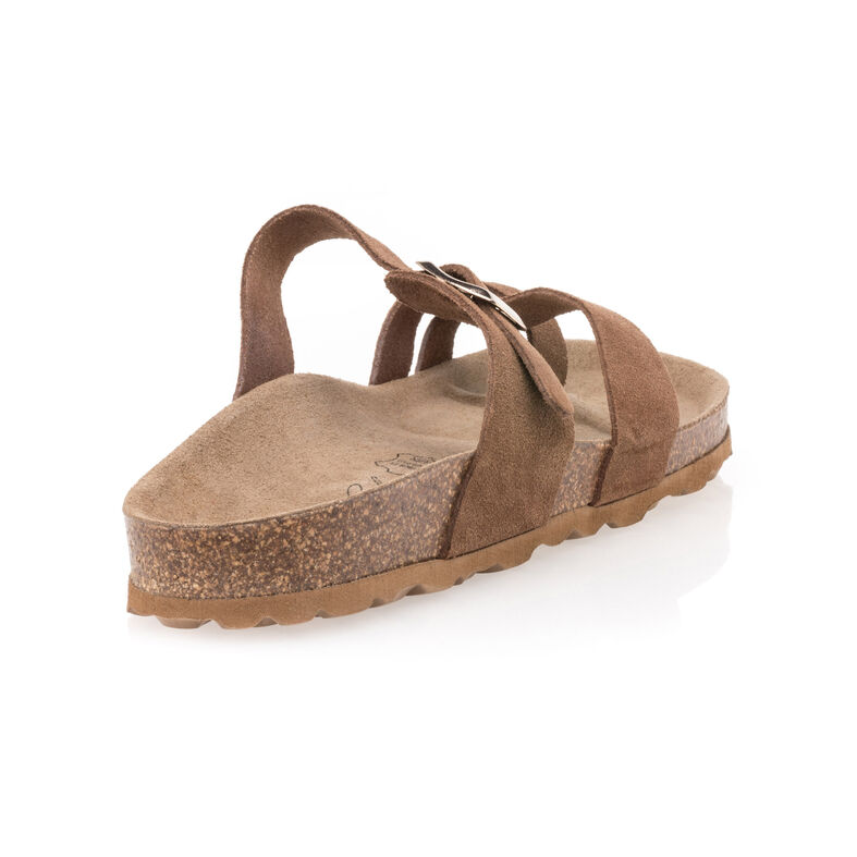 Sandalias marrones para mujer / Zapatos de punta abierta