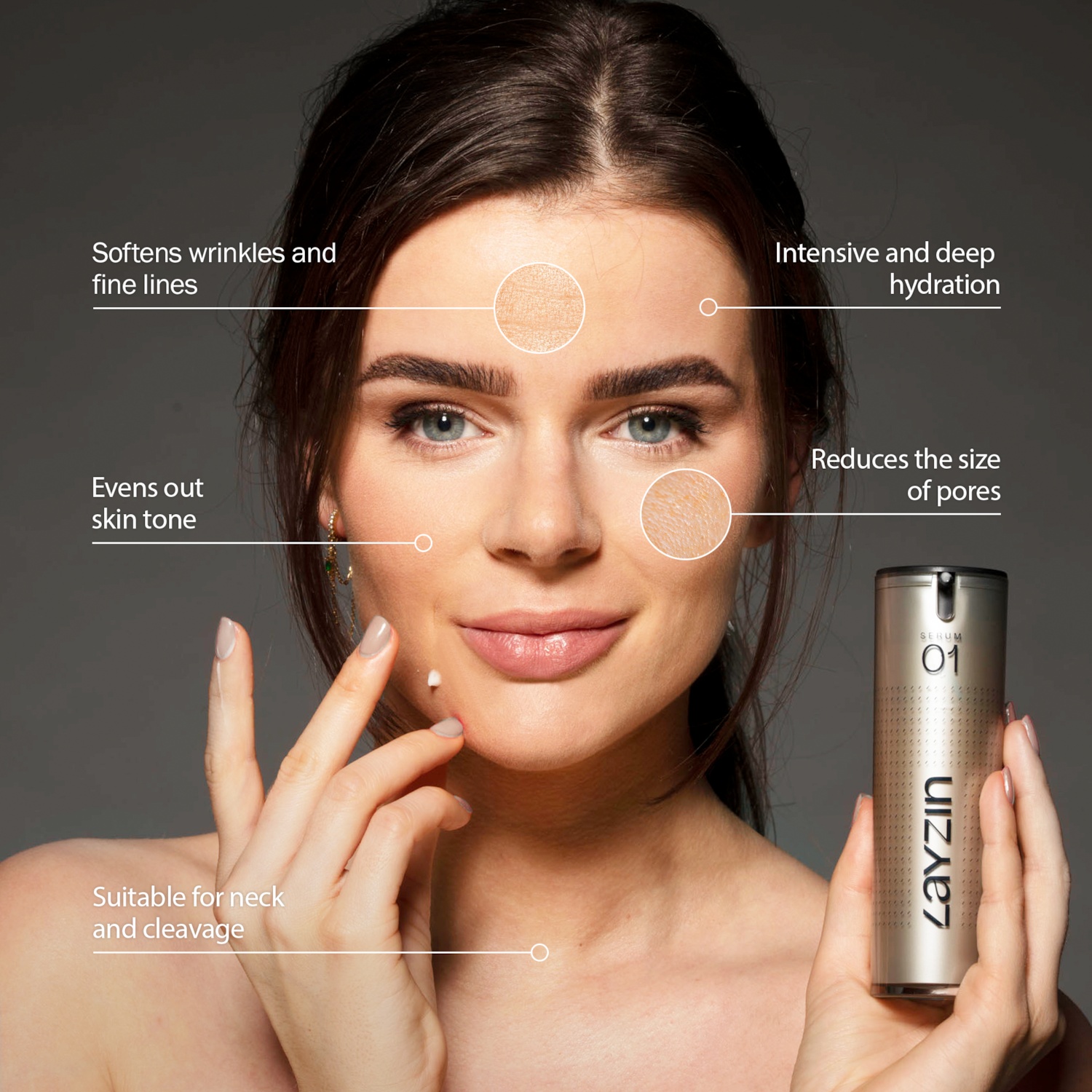 LAYZIN крема против стрија Essential Care DUO – хидратантни серум и серум за обнављање коже – 1 комад