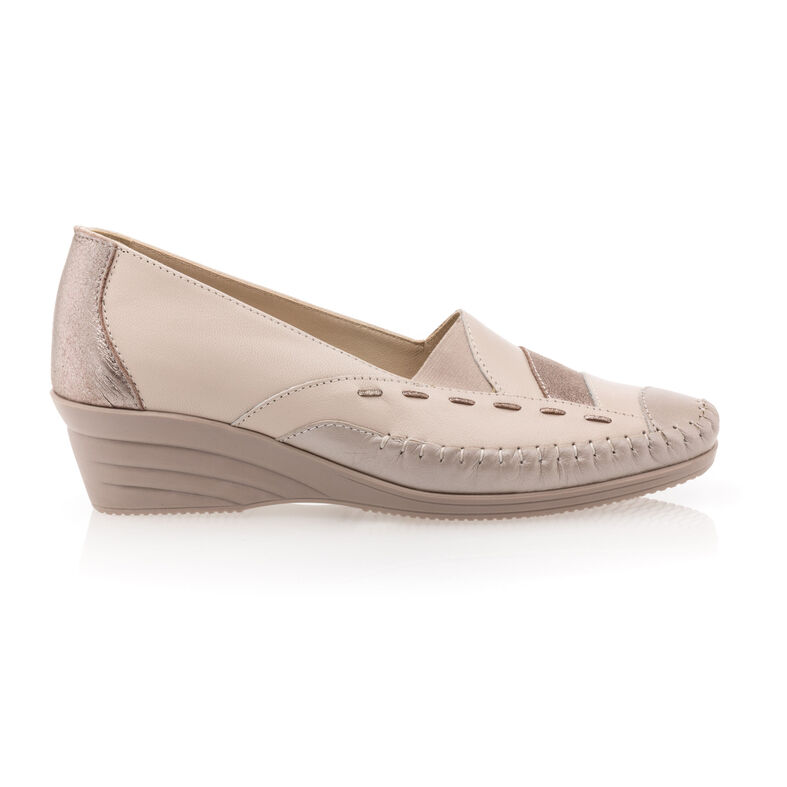 Sapatos femininos confortáveis bege
