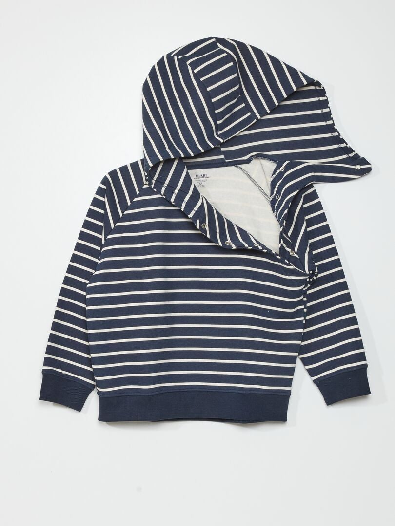 Fleece hoodie - Comfortabel om te dragen - Blauw