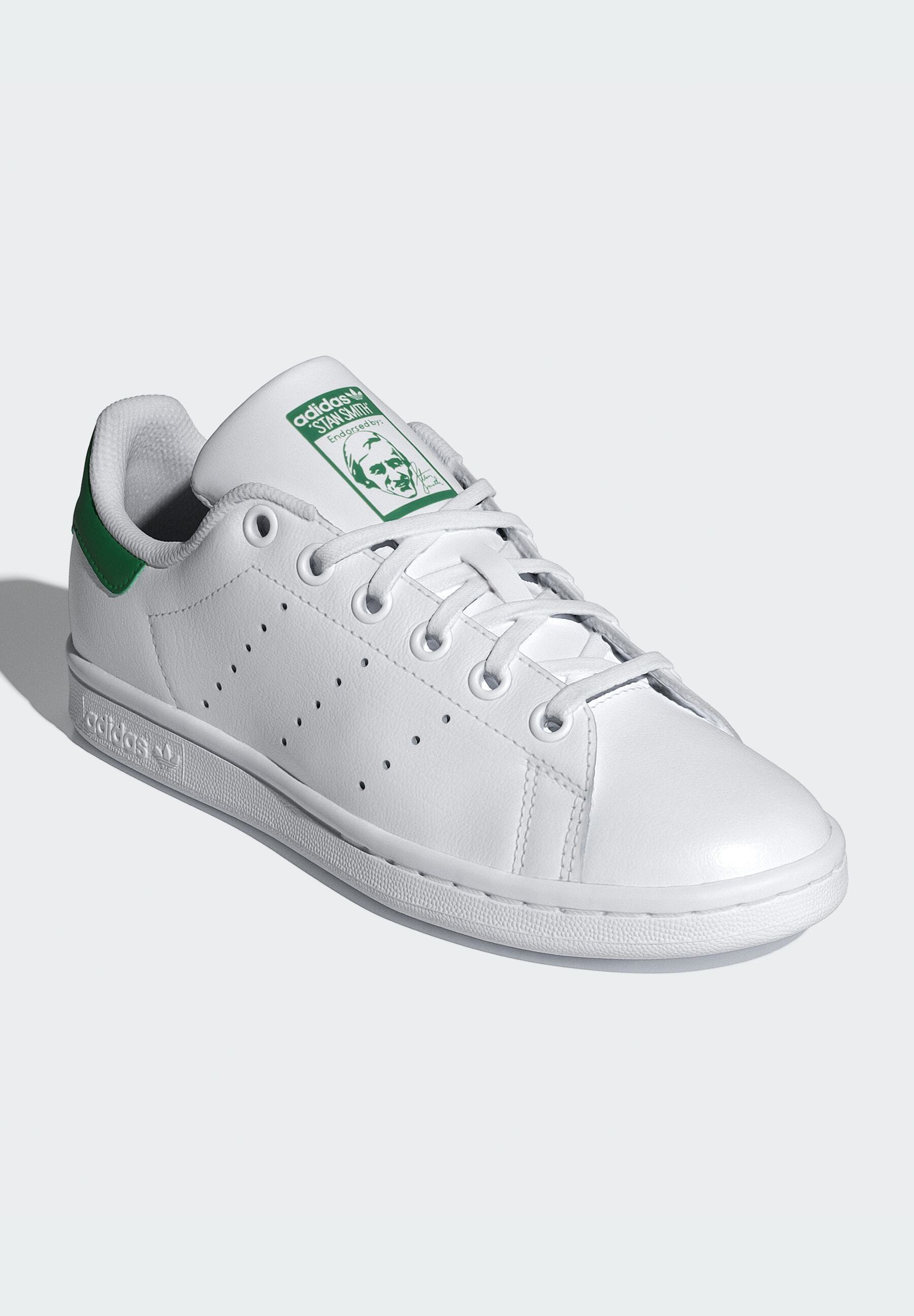 adidas Originals STAN SMITH KIDS - Tenisky - ftwr white ftwr white green