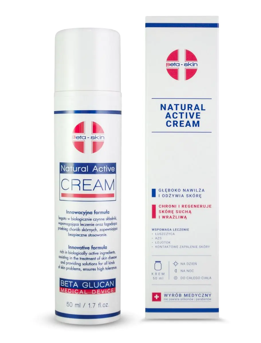 Beta Skin Natural Active Krem do twarzy i ciała, 50 ml