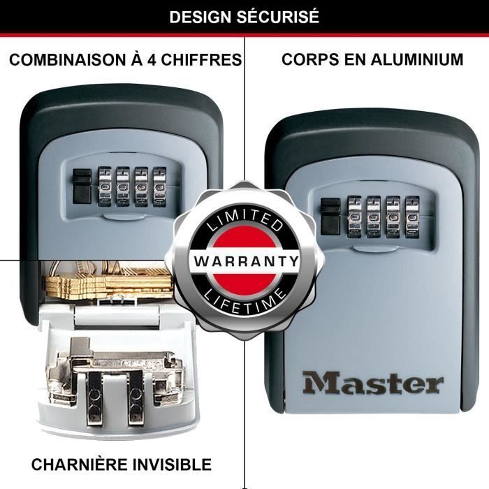 Caixa de chaves segura MASTER LOCK [Média] [Montada na parede] - 5401EURD - Select Access Compartilhe suas chaves com segurança
