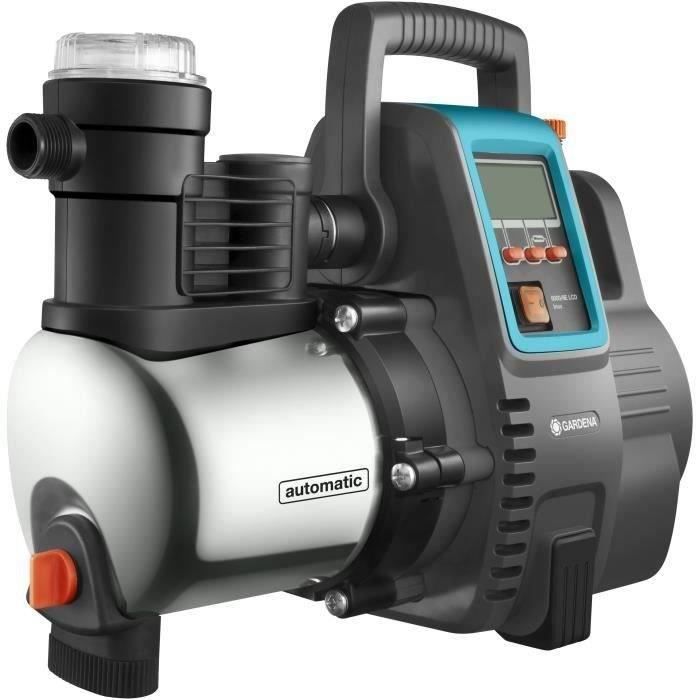 GARDENA 6000/5E Premium LCD automatische pomp voor huis en tuin – 1300W – Debiet 6000 l/u & druk 5,5 bar – 5 jaar verlengde garantie