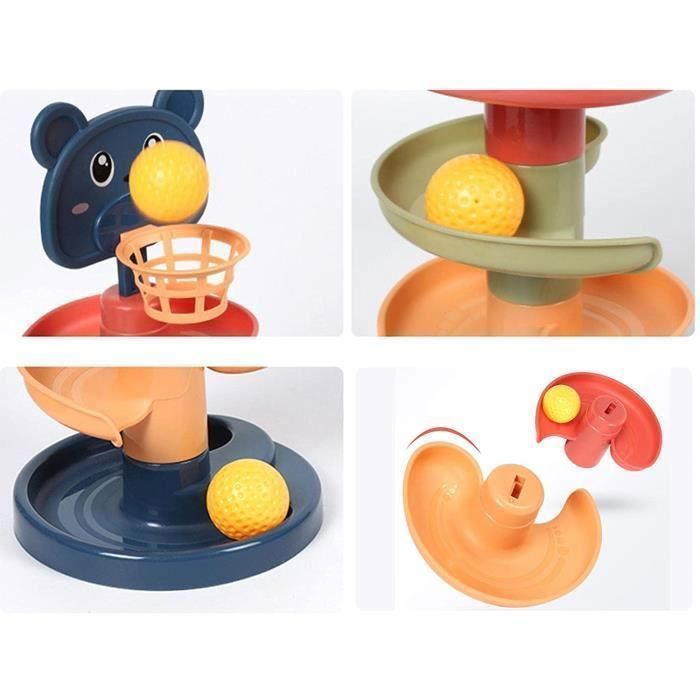 Construction Set Baby Toys 1 Year Old Marble Run Toy for Children 1 2 3 Years Old Educational Toys 2 Layers Montessori Puzzle for G