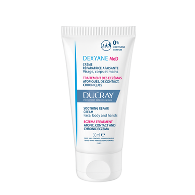 Ducray Dexyane Med Soothing Repair Cream Ekseeman korjausvoide Hoitaa ekseemaa 30 ml 30 ml