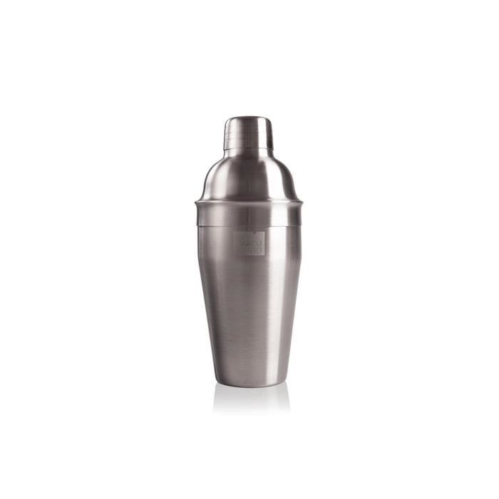 Coqueteleira - VACUVIN - Aço inoxidável - 750 ml - Coador integrado - Prateada