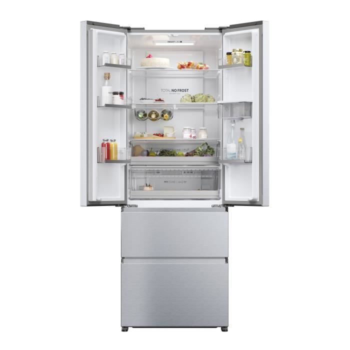 Multi-Door Refrigerator - HAIER - HFR5720EWMG - Energy Class E - 477 L (337+140) - 37 dB - Silver