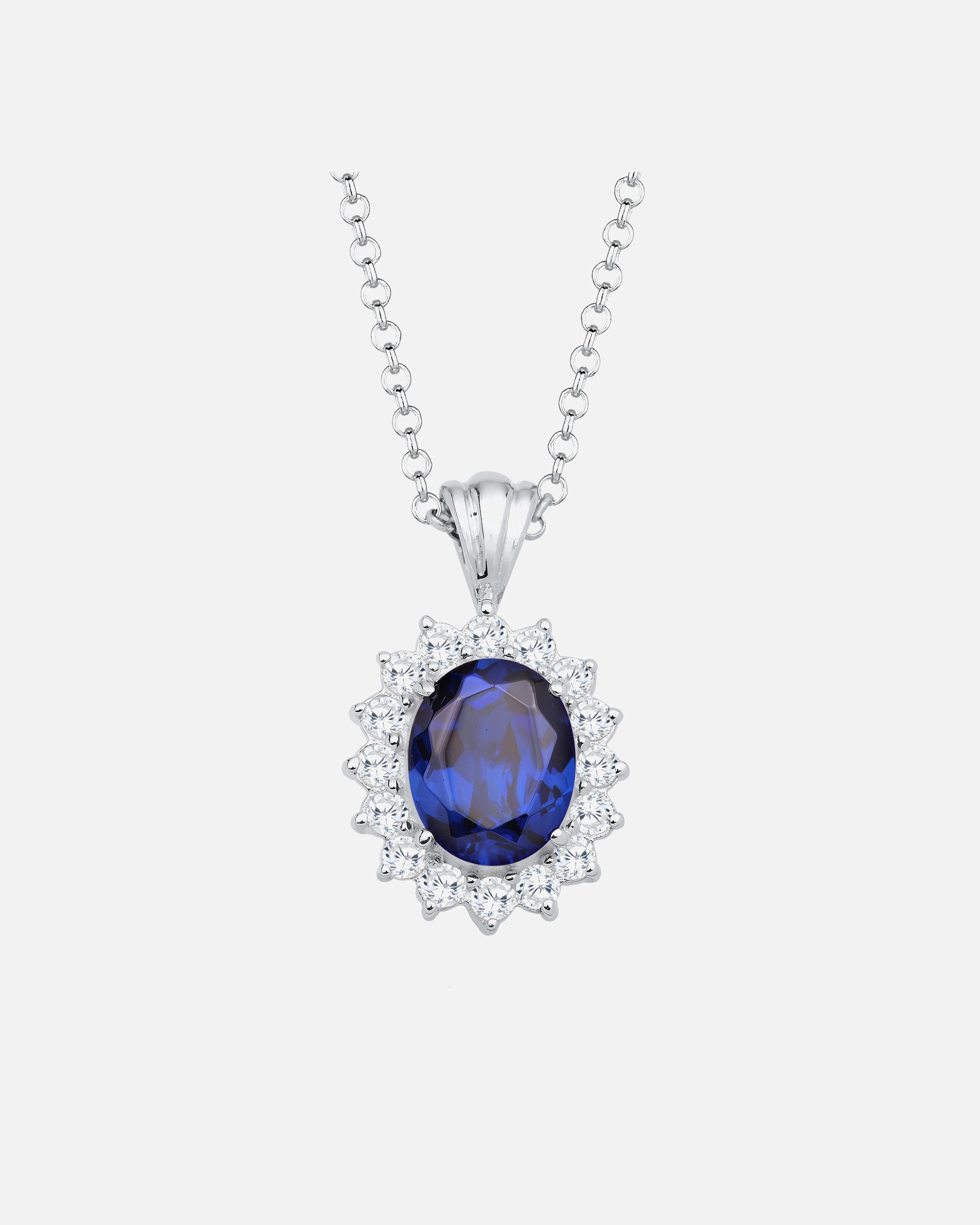 Elli Femme Saphir Zircone - (925/1000) Argent