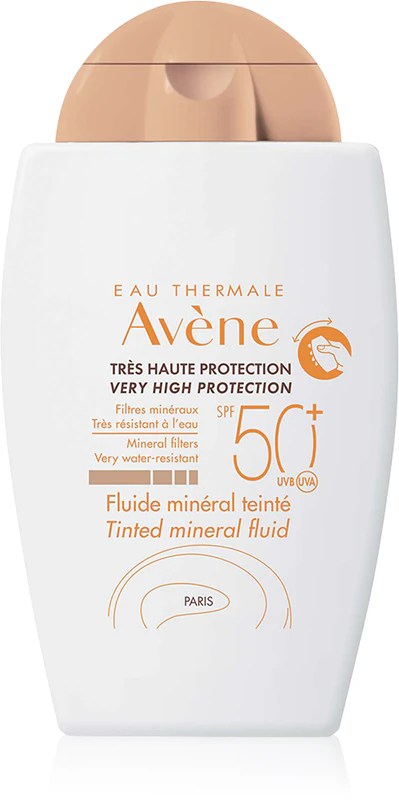 Fluido Mineral Avène Sun com Cor FPS 50+