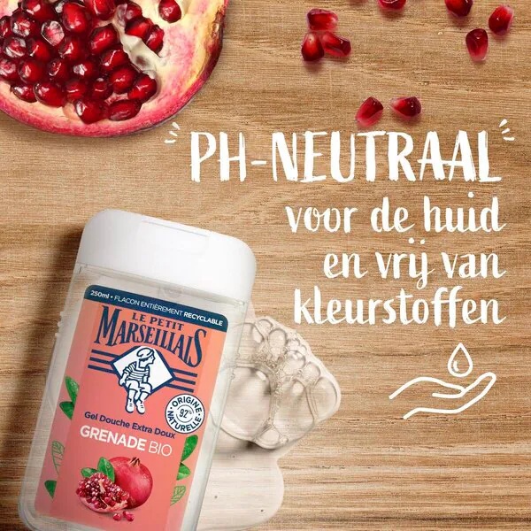 Sprchový gél Le Petit Marseillas s organickým granátovým jablkom<br>250ml