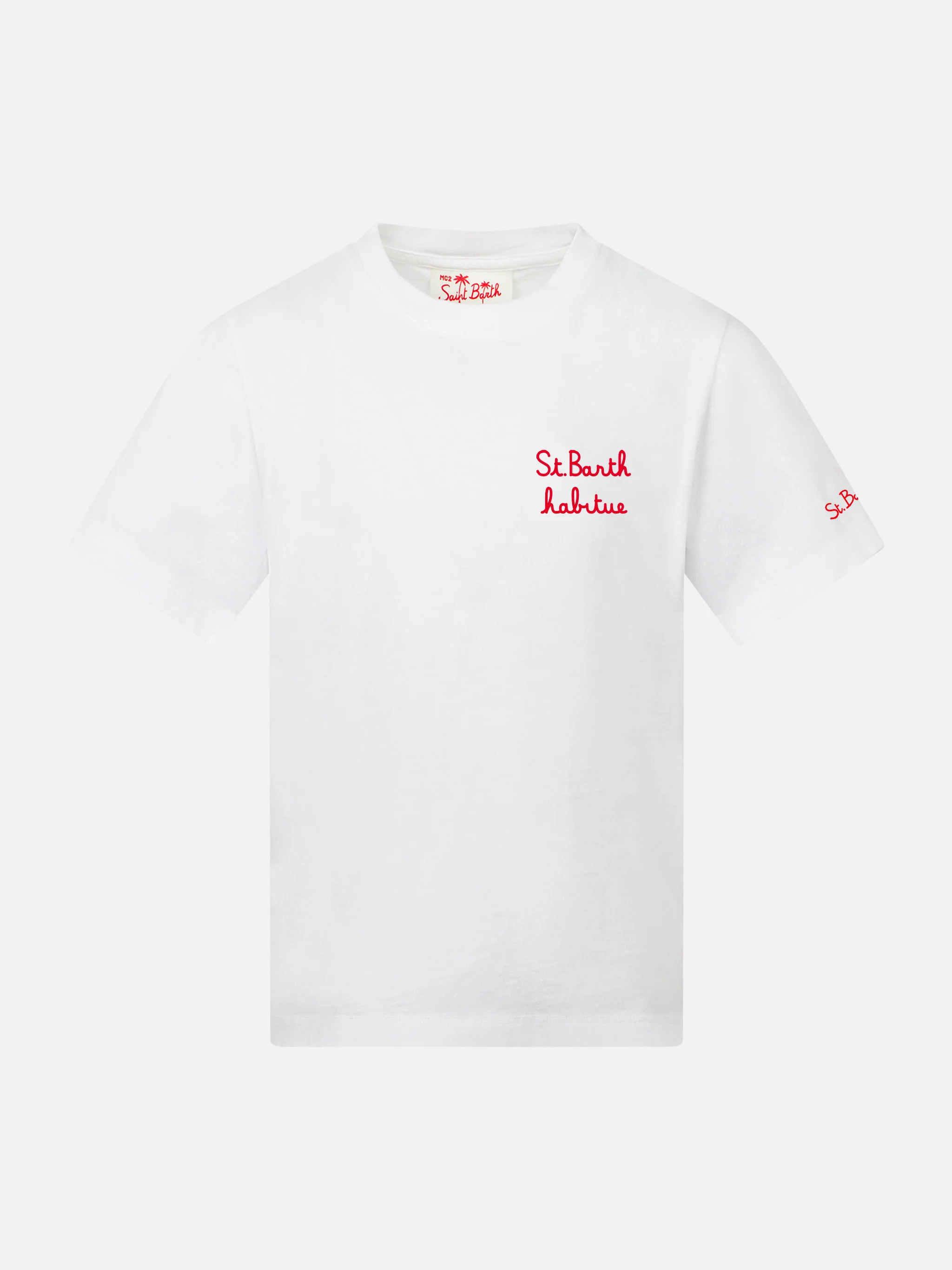 St. Barth regular geborduurd kinder-T-shirt